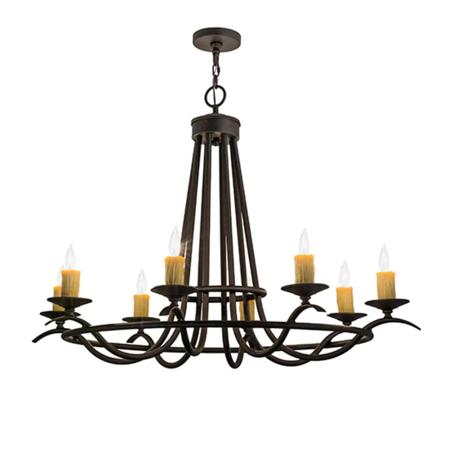 Meyda Tiffany Octavia 8 Light 38" Wide Taper Candle Style Chandelier - Image 1