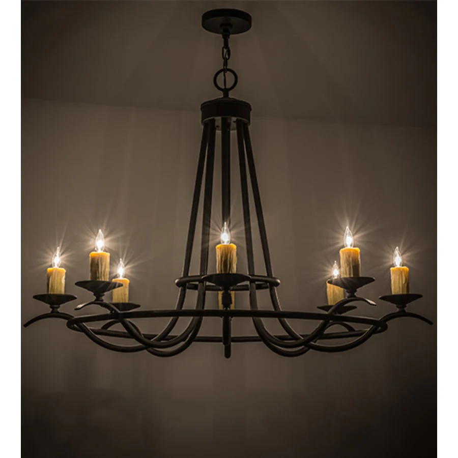 Meyda Tiffany Octavia 8 Light 38" Wide Taper Candle Style Chandelier - Image 2