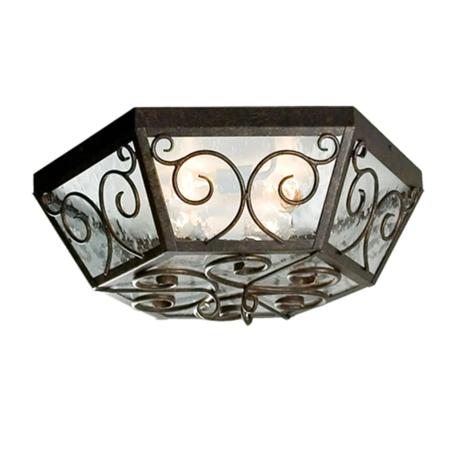 Meyda Tiffany Camilla 4 Light 24″ Wide Flush Mount Ceiling Fixture