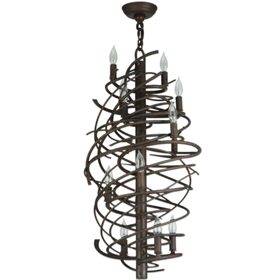 Meyda Tiffany Cyclone 13 Light 24" Wide Taper Candle Style Chandelier - Image 2