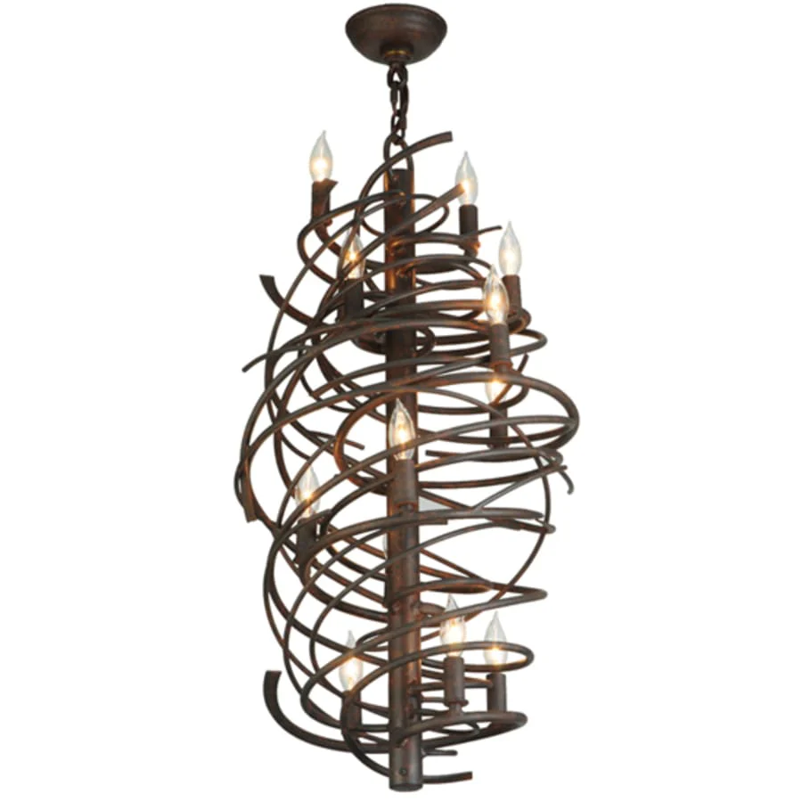 Meyda Tiffany Cyclone 13 Light 24" Wide Taper Candle Style Chandelier - Image 3