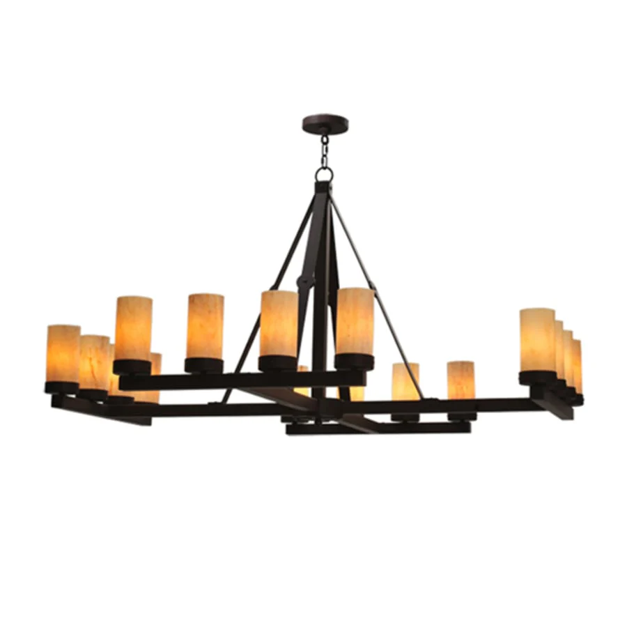 Meyda Tiffany Parker 16 Light 60" Wide Pillar Candle Style Chandelier - Image 1