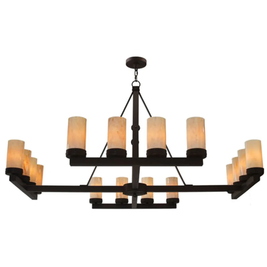 Meyda Tiffany Parker 16 Light 60" Wide Pillar Candle Style Chandelier - Image 2