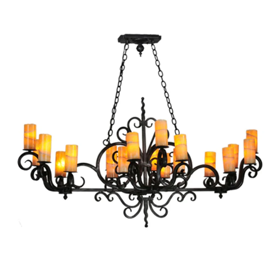 Meyda Tiffany Kean 20 Light 34" Wide Pillar Candle Style Chandelier - Image 1