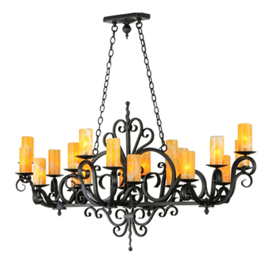 Meyda Tiffany Kean 20 Light 34" Wide Pillar Candle Style Chandelier - Image 2