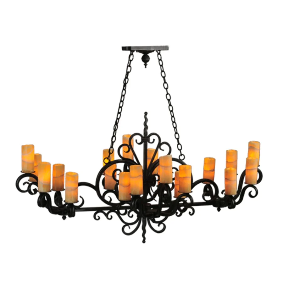 Meyda Tiffany Kean 20 Light 34" Wide Pillar Candle Style Chandelier - Image 3