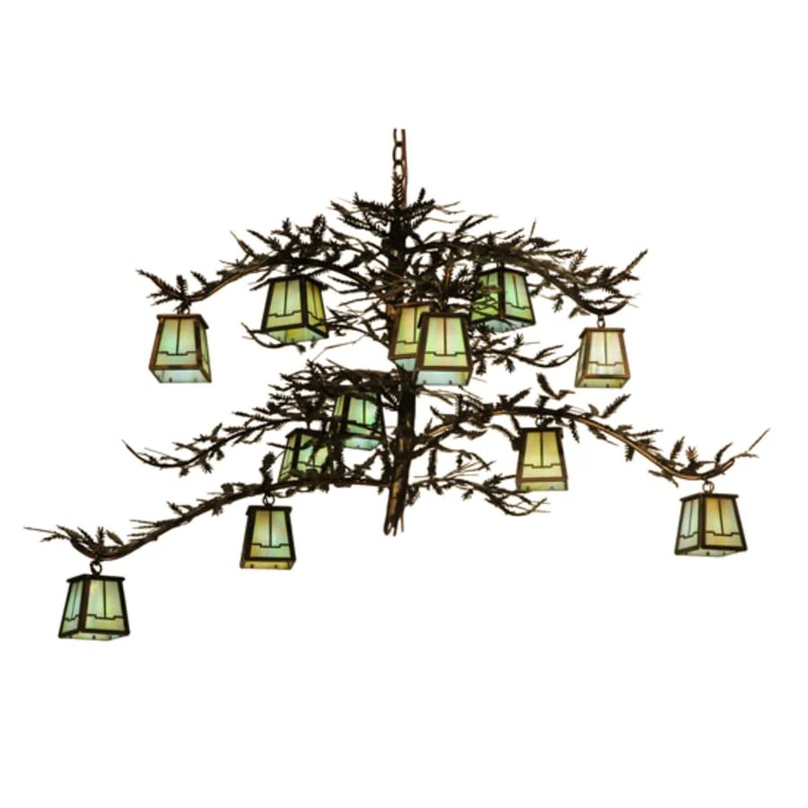 Meyda Tiffany Pine Branch Valley View 12 Light 50" Wide Chandelier - Image 2