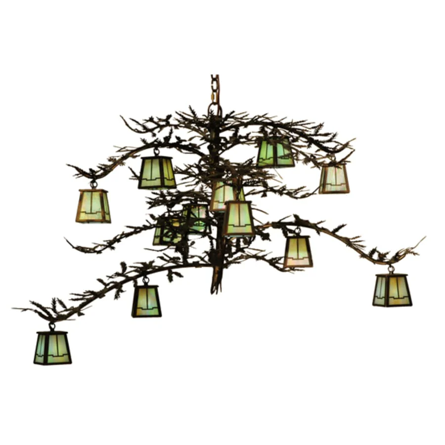 Meyda Tiffany Pine Branch Valley View 12 Light 50" Wide Chandelier - Image 3