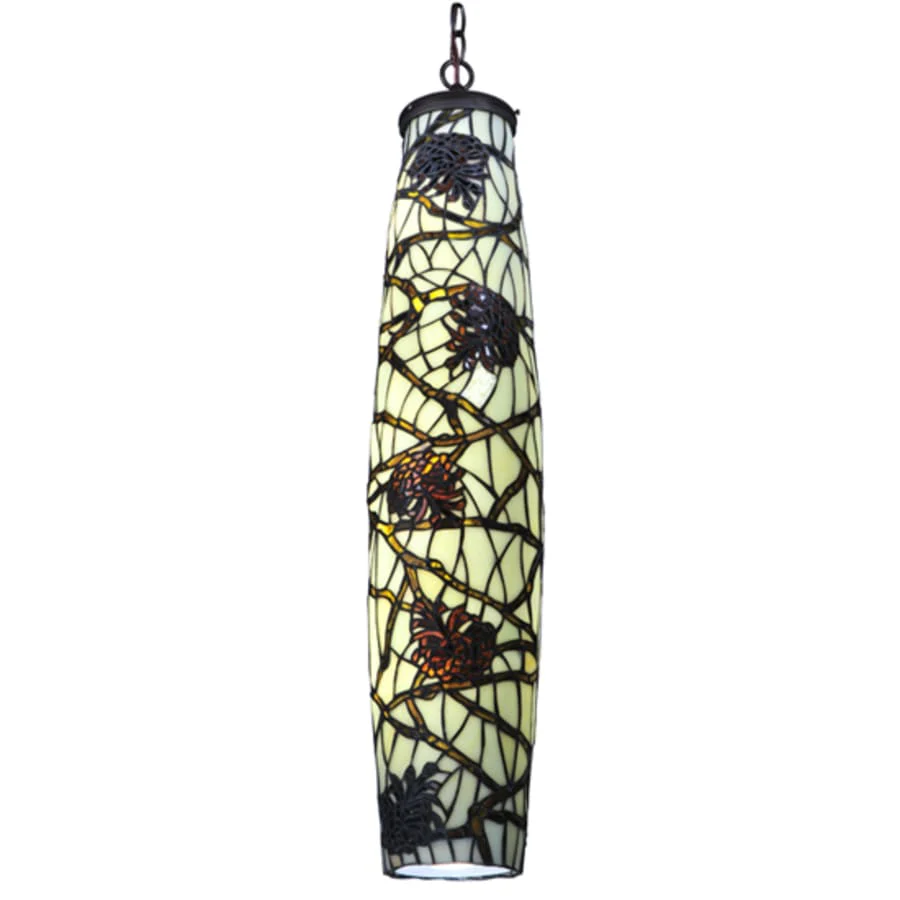 Meyda Tiffany Pine Branch 5 Light 7" Wide Mini Pendant - Image 1