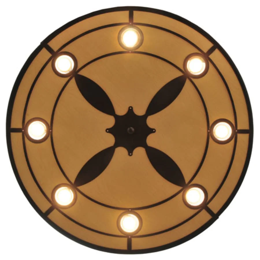 Meyda Tiffany Cilindro Valence 8 Light 30" Wide Flush Mount Drum Ceiling Fixture - Image 3