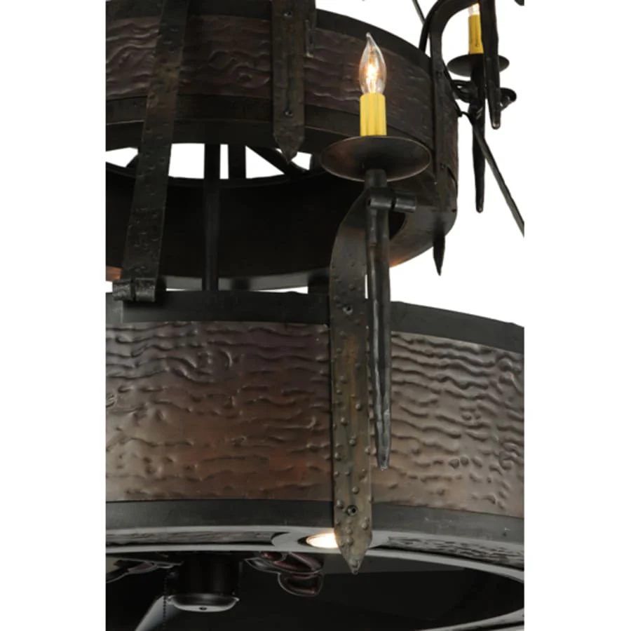 Meyda Tiffany Costello 8 Light 51" Wide Taper Candle Style Chandelier - Image 3