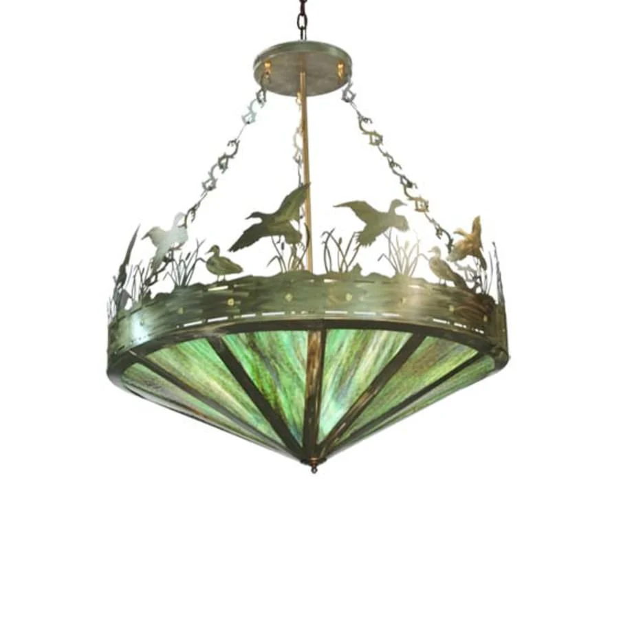 Meyda Tiffany Ducks in Flight 9 Light 60" Wide Pendant - Image 1