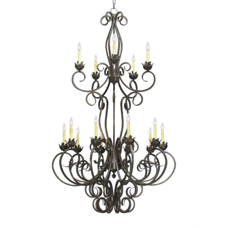 Meyda Tiffany Alexis 15 Light 42" Wide Taper Candle Style Chandelier - Image 1