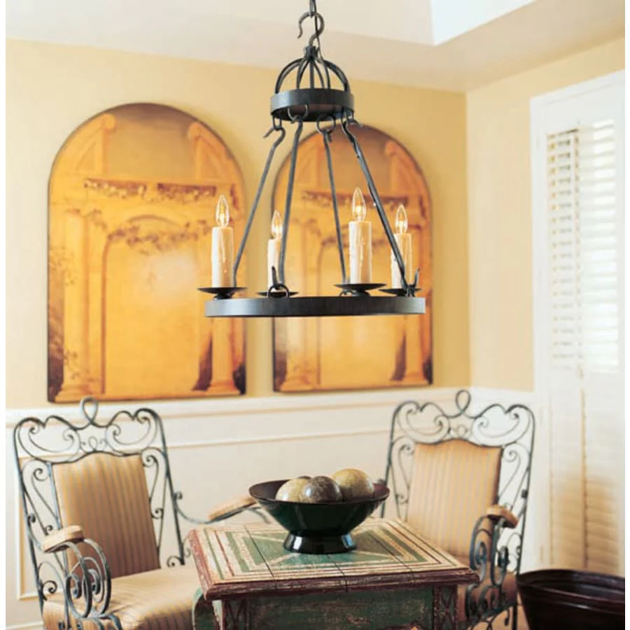 Meyda Tiffany Lakeshore 4 Light 24" Wide Taper Candle Style Chandelier - Image 1
