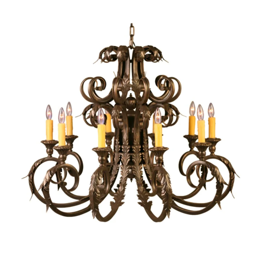 Meyda Tiffany Serratina 10 Light 42" Wide Taper Candle Style Chandelier - Image 1