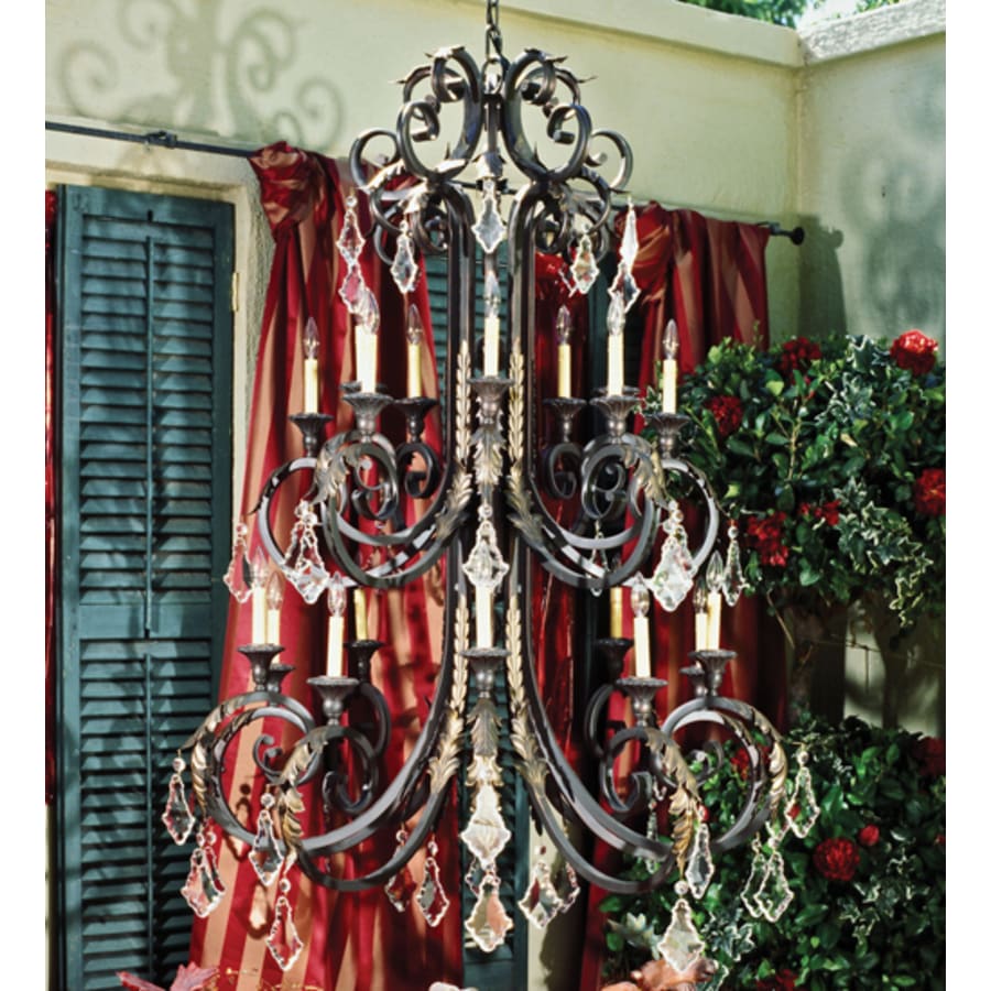 Meyda Tiffany Serratina 20 Light 48" Wide Crystal Candle Style Chandelier - Image 1