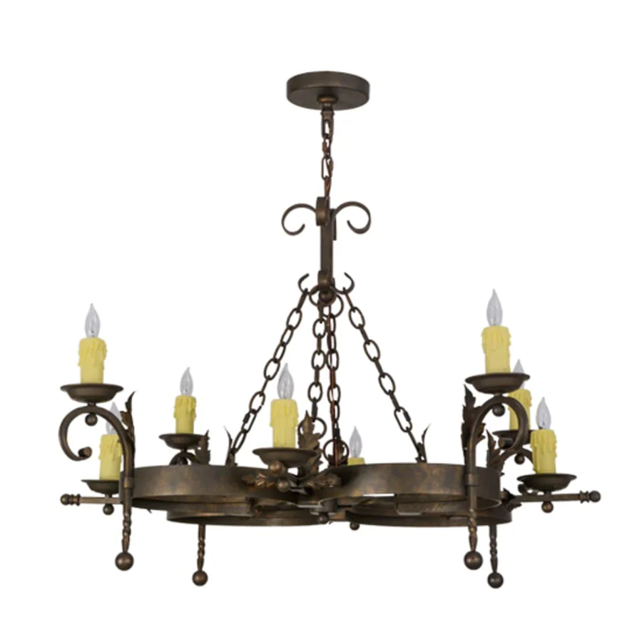 Meyda Tiffany Andorra 8 Light 43" Wide Taper Candle Style Chandelier - Image 2