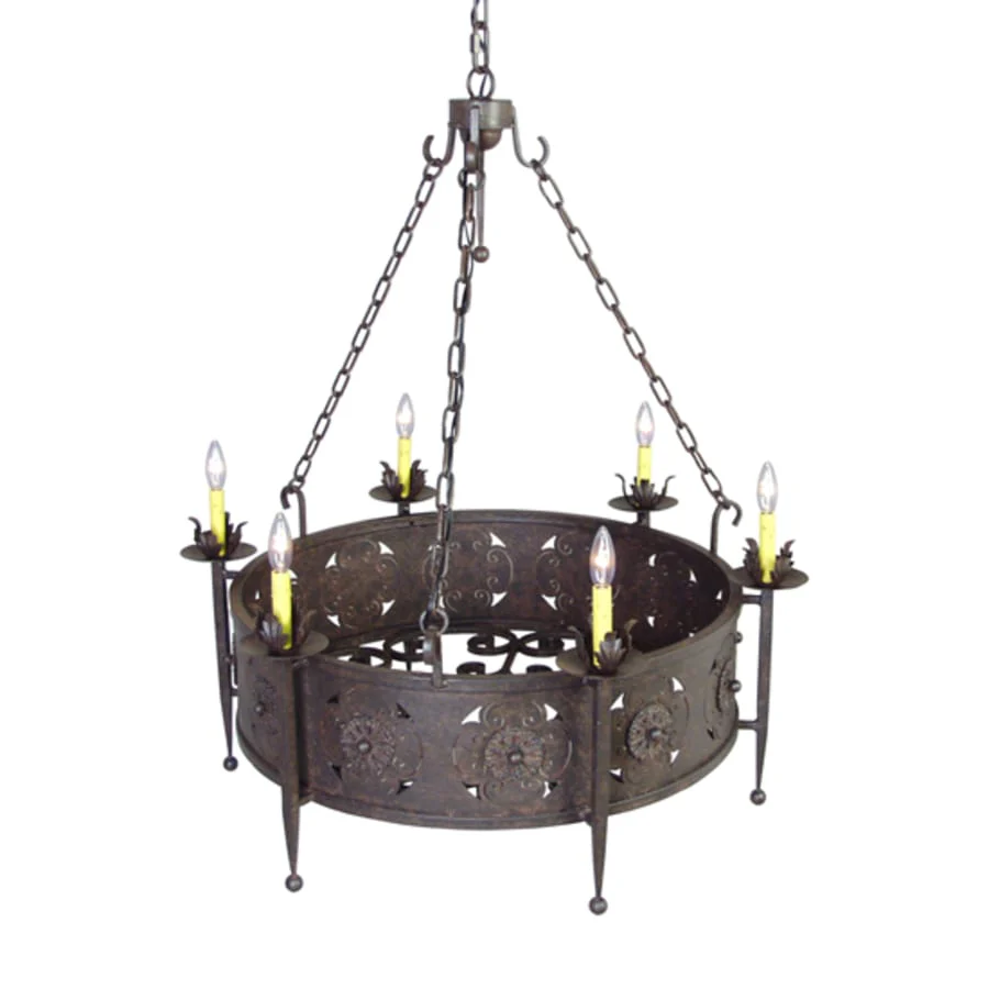 Meyda Tiffany Claudio 6 Light 38" Wide Taper Candle Style Chandelier - Image 1