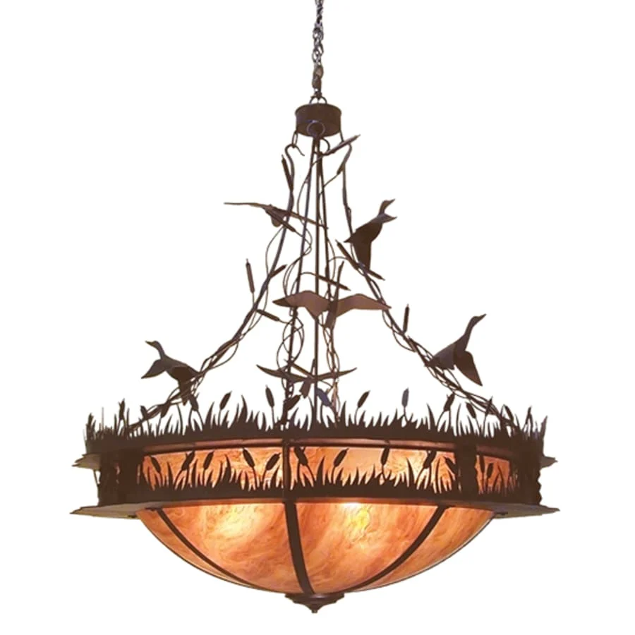 Meyda Tiffany Ducks in Flight 8 Light 48" Wide Pendant - Image 2