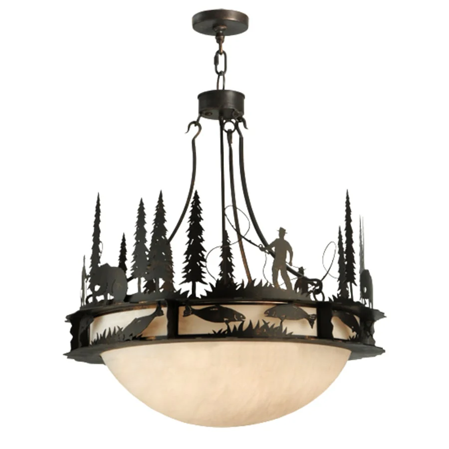 Meyda Tiffany Fisherman 6 Light 32" Wide Pendant - Image 3