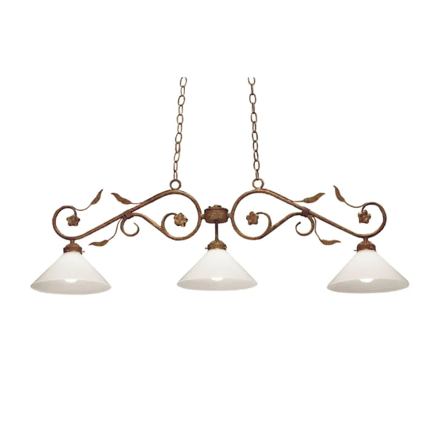 Meyda Tiffany Bordeaux 3 Light 48" Wide Linear Pendant - Image 2