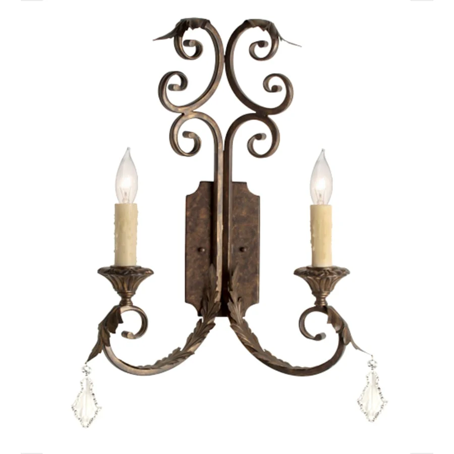 Meyda Tiffany Serratina 2 Light 23" Tall Wall Sconce - Image 1
