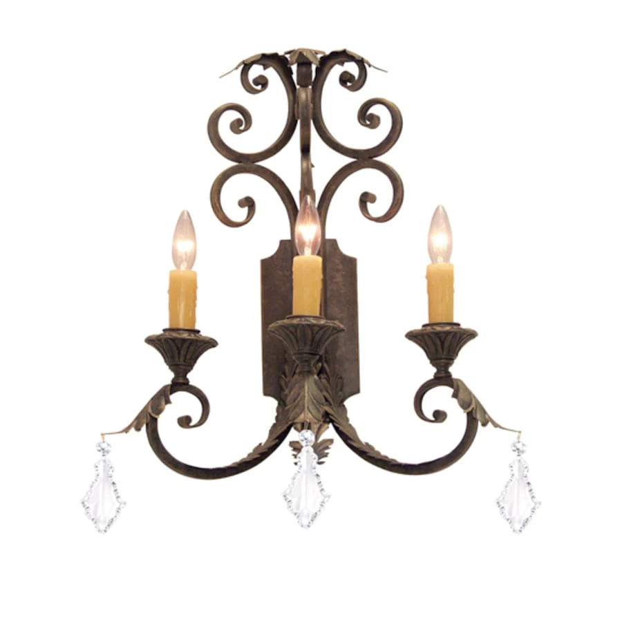 Meyda Tiffany Serratina 3 Light 26" Tall Wall Sconce - Image 1