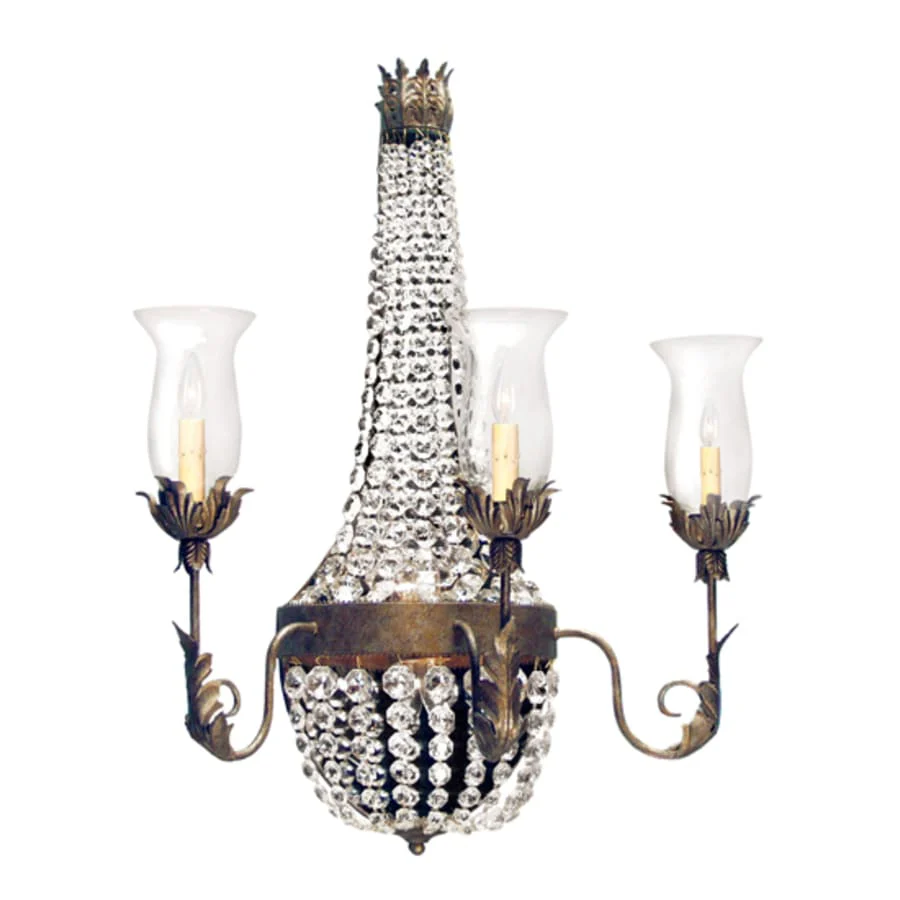 Meyda Tiffany Crista 3 Light 34" Tall Wall Sconce - Image 1