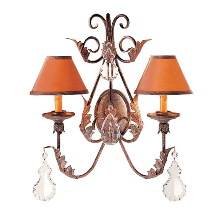 Meyda Tiffany French 2 Light 22" Tall Wall Sconce - Image 1