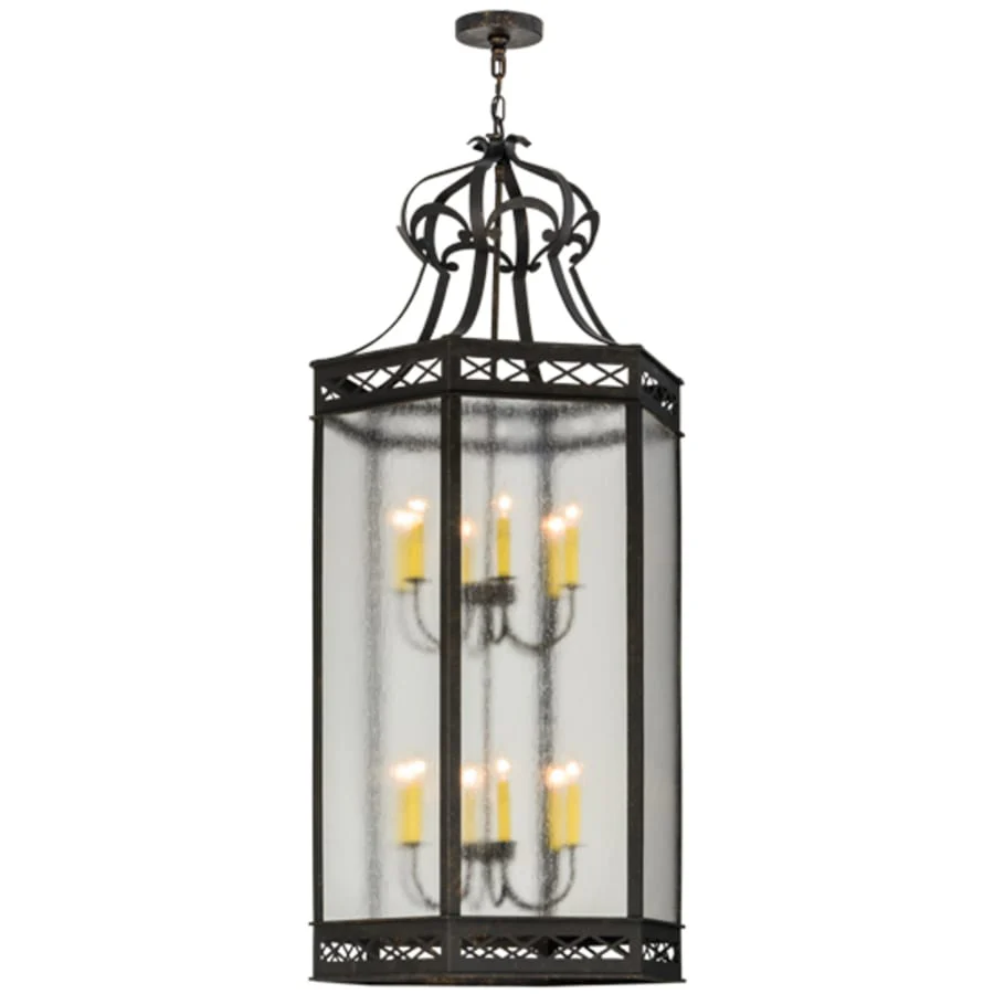 Meyda Tiffany Estancia 12 Light 27" Wide Taper Candle Pendant - Image 1