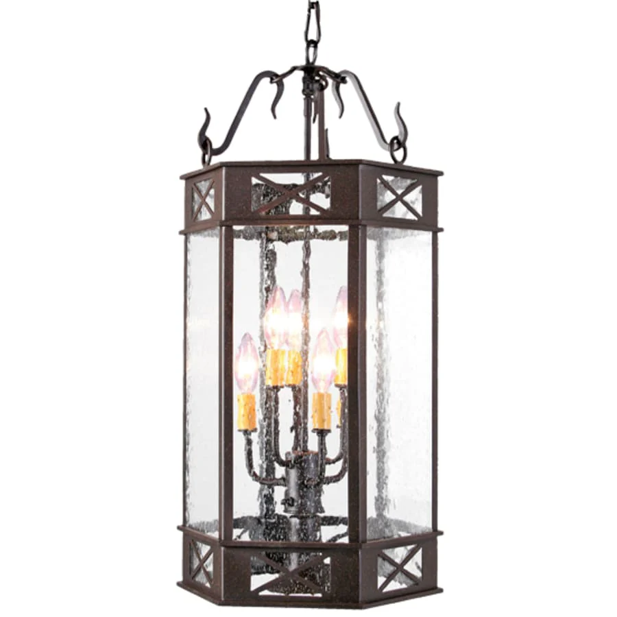 Meyda Tiffany Gina 7 Light 14" Wide Taper Candle Pendant - Image 1