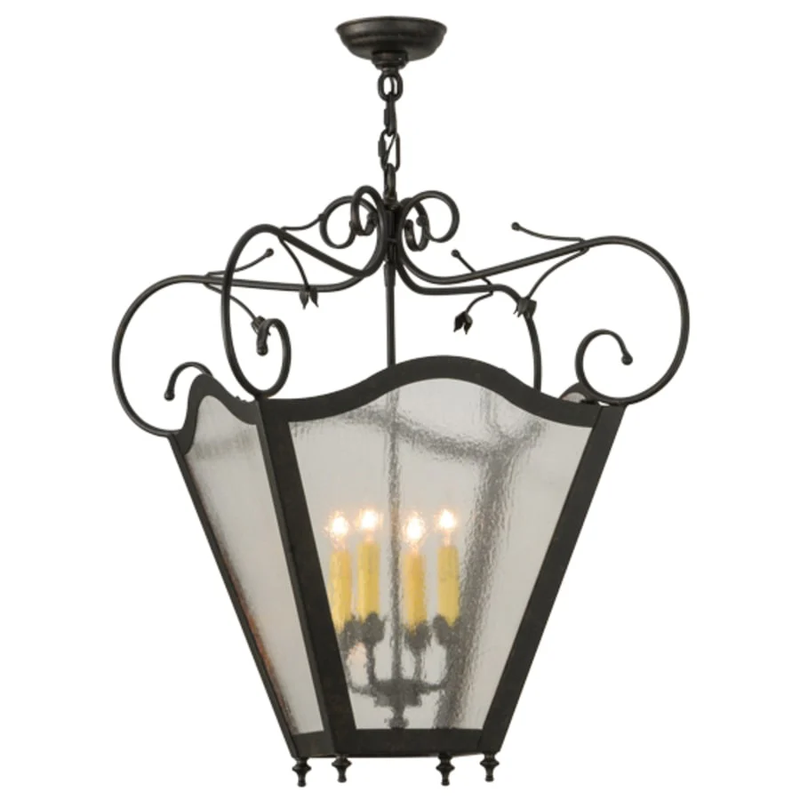Meyda Tiffany Terena 4 Light 29" Wide Taper Candle Pendant - Image 3