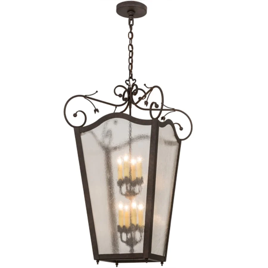Meyda Tiffany Tessa 8 Light 28" Wide Taper Candle Pendant - Image 3