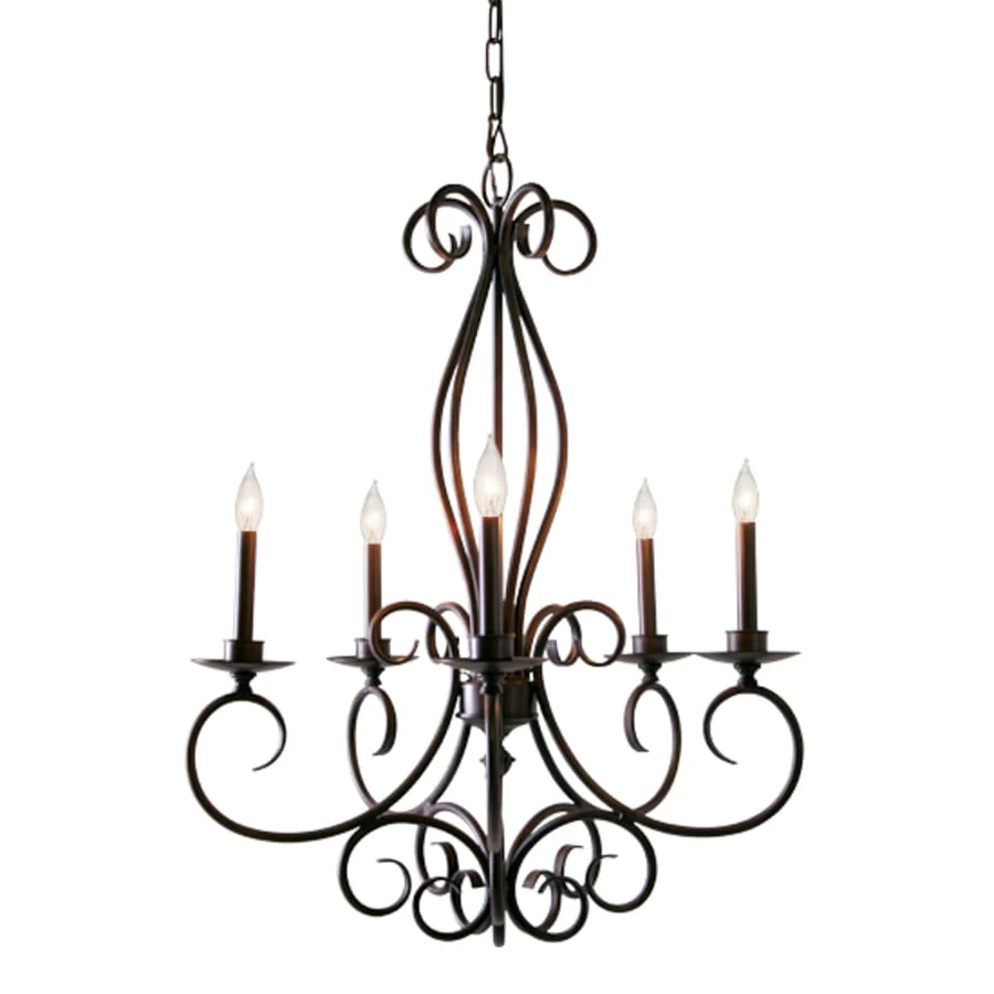 Meyda Tiffany Phillipe 5 Light 28" Wide Taper Candle Style Chandelier - Image 1