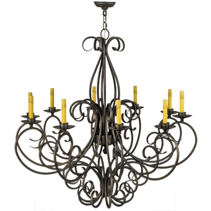 Meyda Tiffany Phillipe 10 Light 42" Wide Chandelier - Image 3