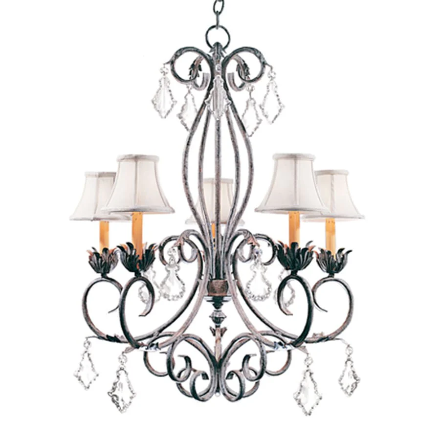 Meyda Tiffany Felicia 5 Light 28" Wide Crystal Chandelier - Image 1