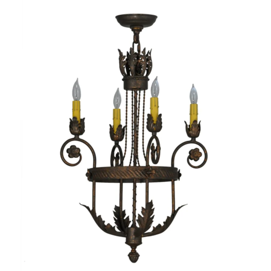 Meyda Tiffany Antonia 4 Light 18" Wide Taper Candle Style Chandelier - Image 2
