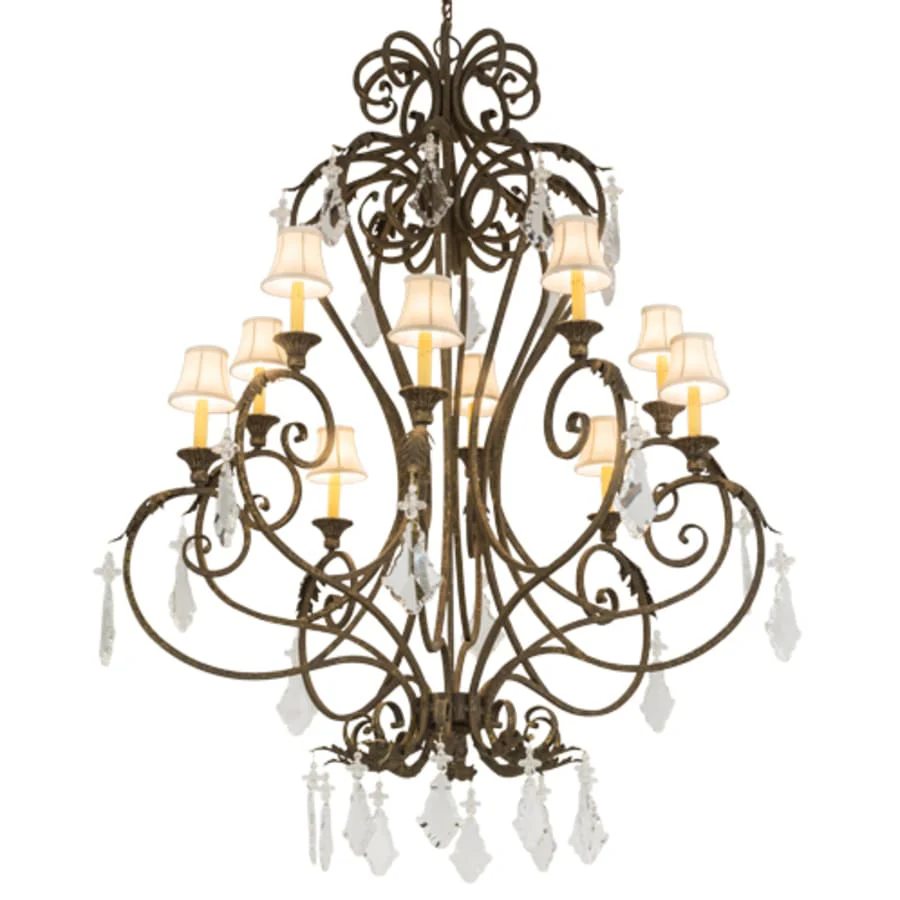Meyda Tiffany Josephine 10 Light 48" Wide Crystal Chandelier - Image 1