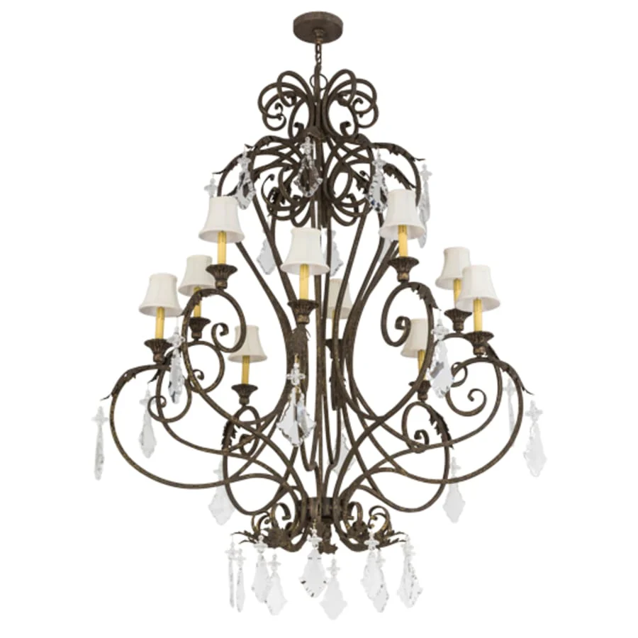 Meyda Tiffany Josephine 10 Light 48" Wide Crystal Chandelier - Image 3