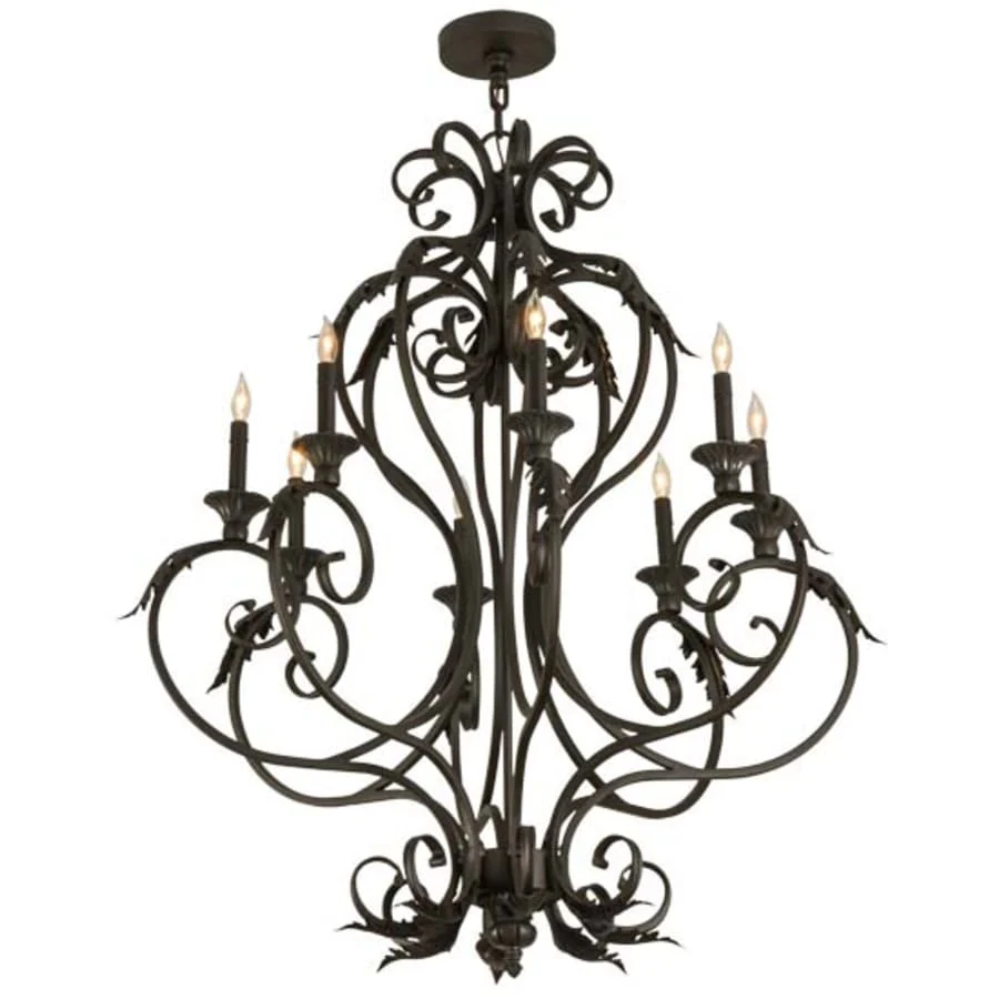 Meyda Tiffany Josephine 8 Light 36" Wide Taper Candle Style Chandelier - Image 3