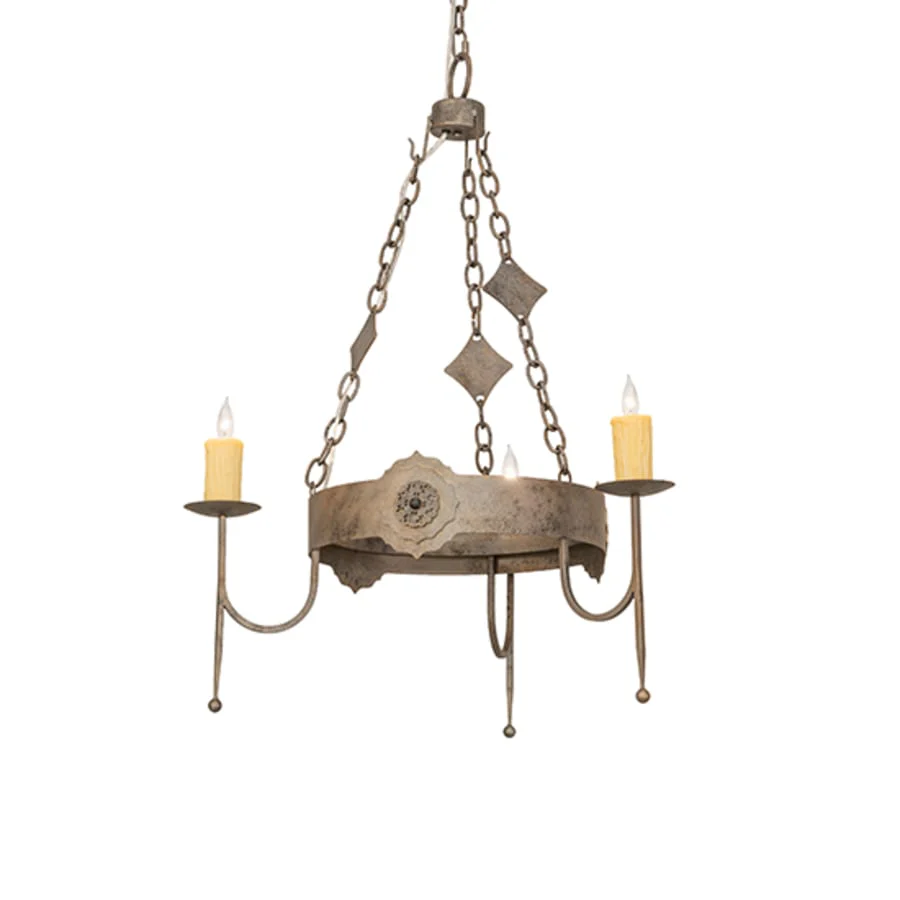 Meyda Tiffany San Marino 3 Light 30" Wide Taper Candle Style Chandelier - Image 1