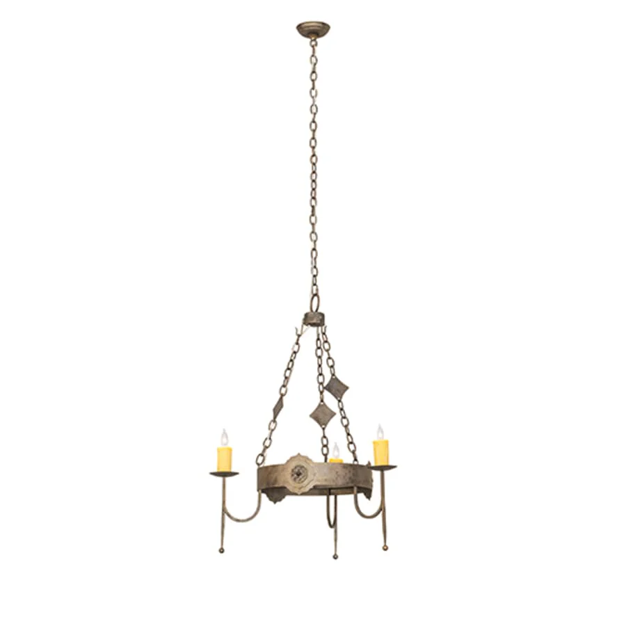 Meyda Tiffany San Marino 3 Light 30" Wide Taper Candle Style Chandelier - Image 3