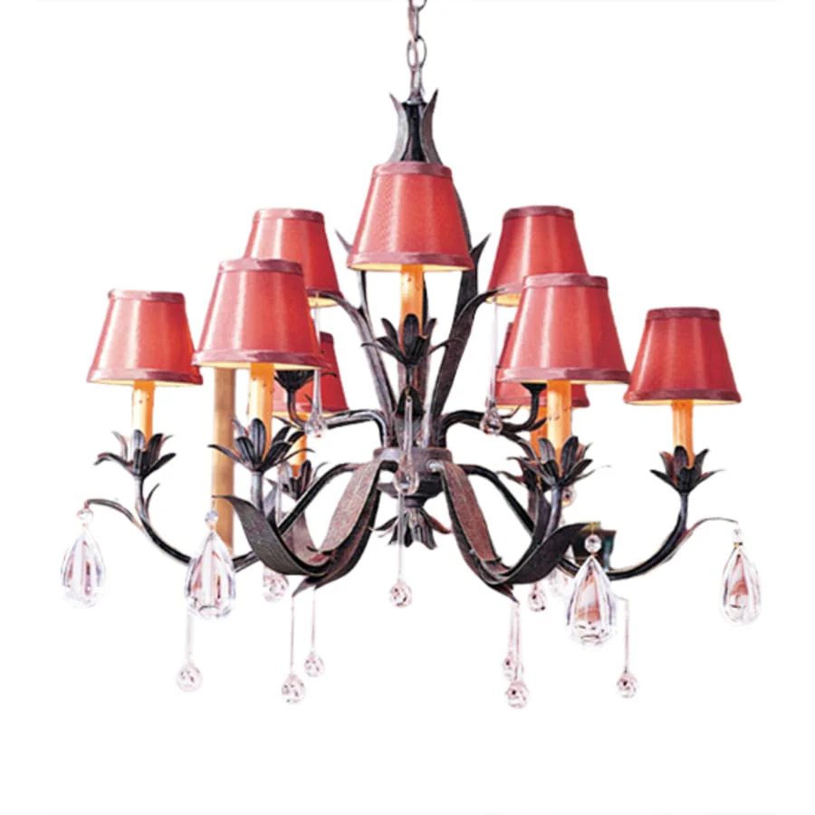 Meyda Tiffany Slenderleaf 9 Light 28" Wide Crystal Chandelier - Image 1