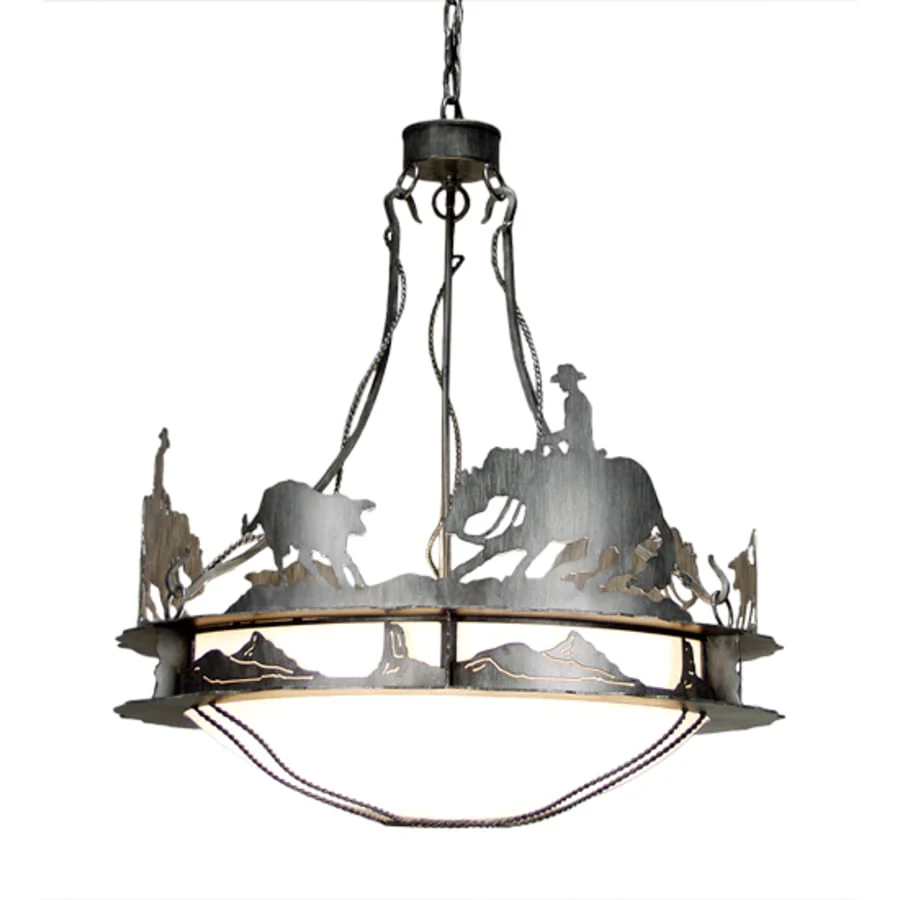 Meyda Tiffany Ponderosa 6 Light 32" Wide Pendant - Image 1