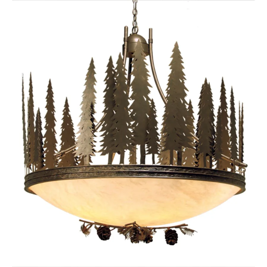 Meyda Tiffany Towering Pines 8 Light 48" Wide Pendant - Image 2