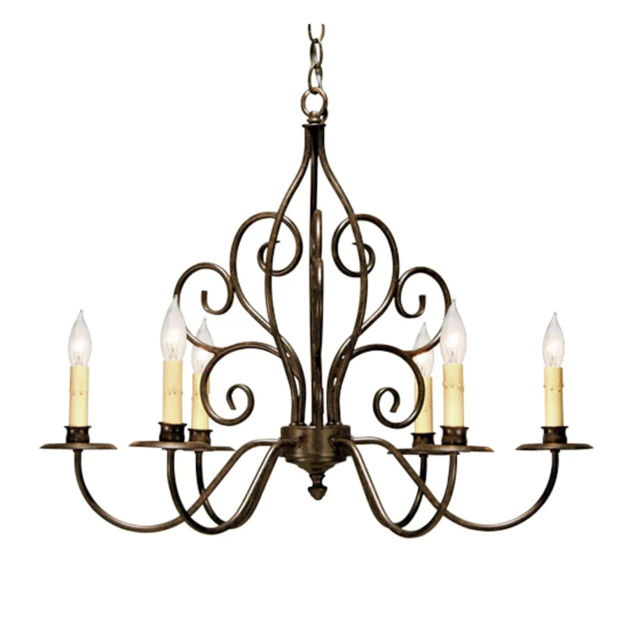 Meyda Tiffany Eve 6 Light 28" Wide Taper Candle Style Chandelier - Image 1