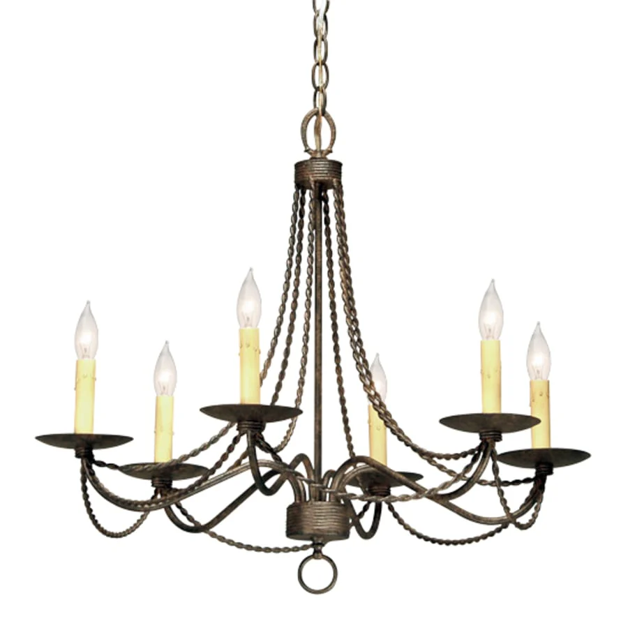 Meyda Tiffany Edwin 6 Light 28" Wide Taper Candle Style Chandelier - Image 1