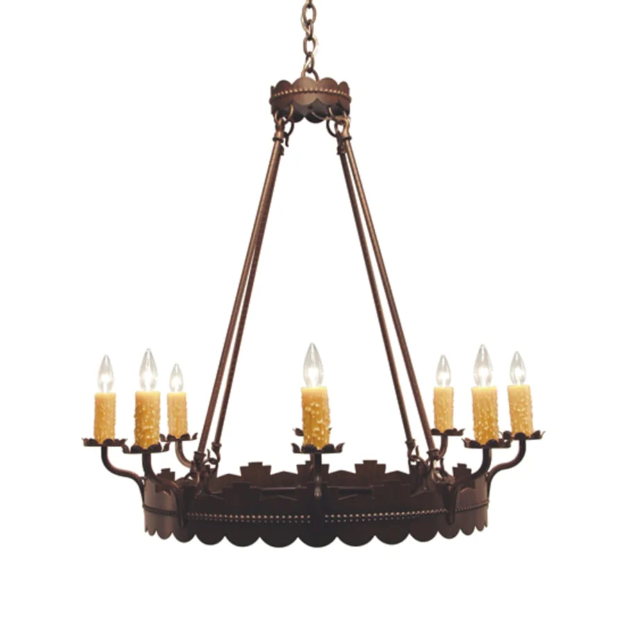 Meyda Tiffany Sergio 8 Light 36" Wide Taper Candle Style Chandelier - Image 1