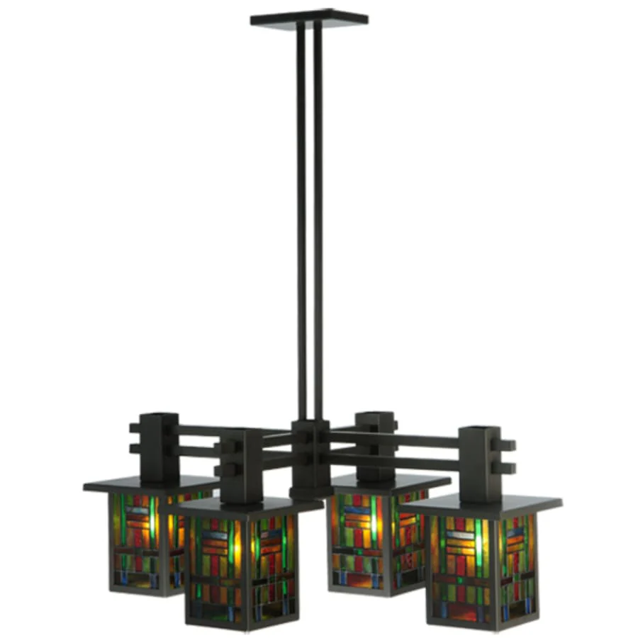 Meyda Tiffany Hausman Mission 4 Light 24" Wide Chandelier - Image 2