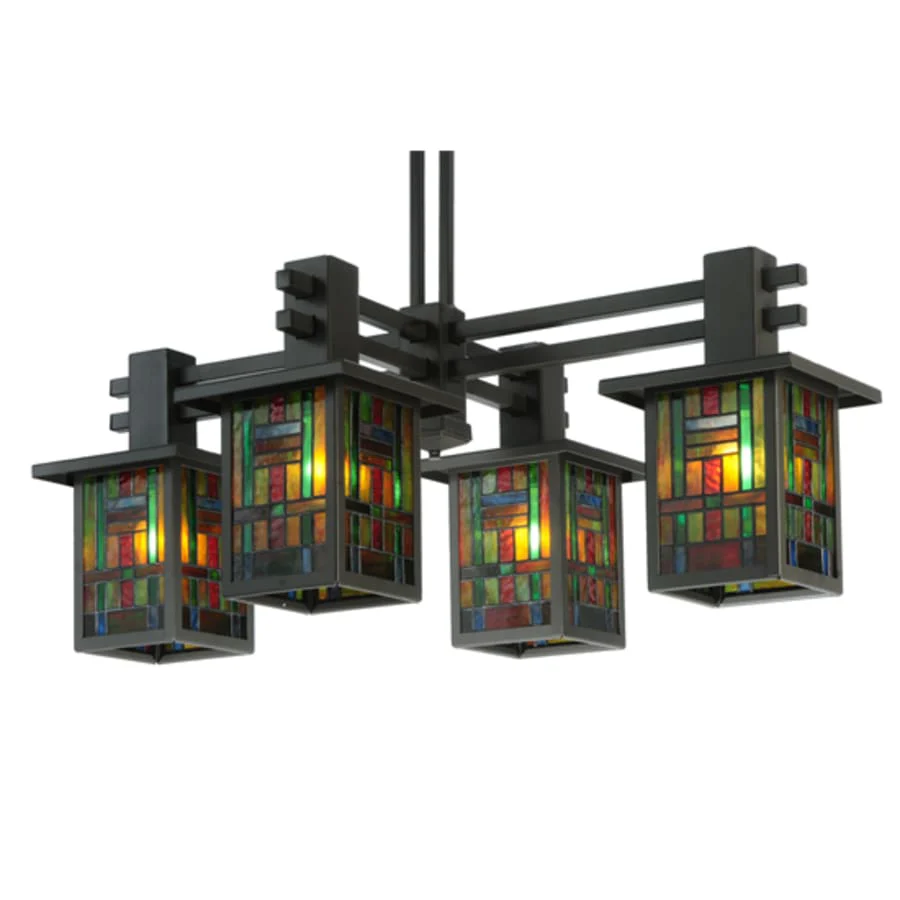 Meyda Tiffany Hausman Mission 4 Light 24" Wide Chandelier - Image 3